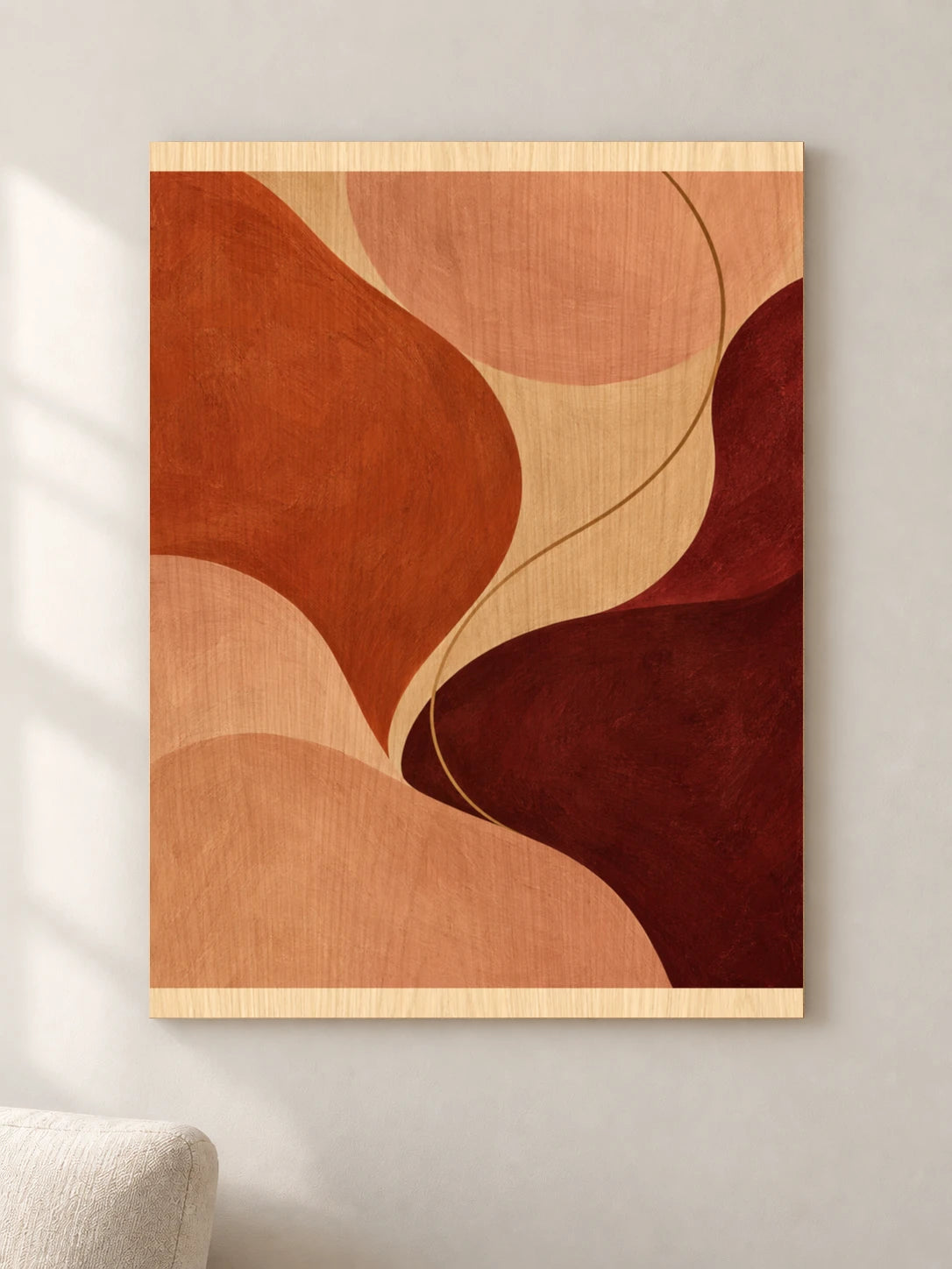 זרימה בטרקוטה — תמונה לבית — wood — minimal-room-v3