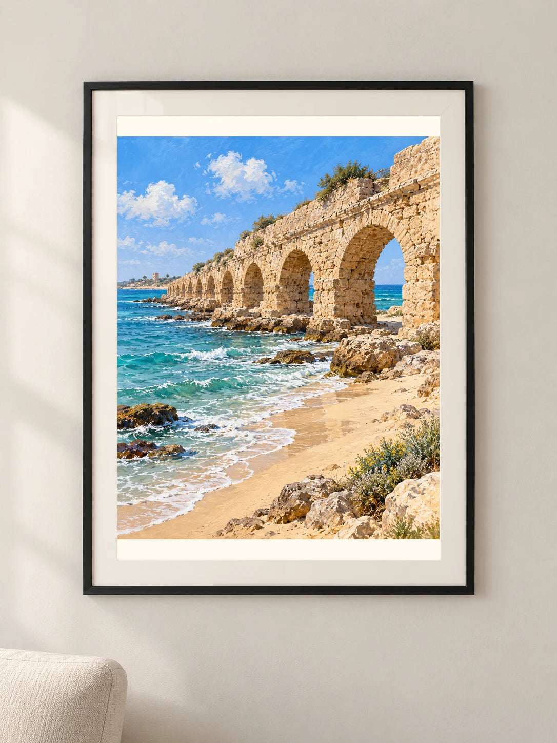 הקשתות של קיסריה — תמונה לבית — framed — minimal-room-v3