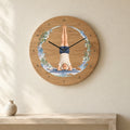 שעון עץ — בן־גוריון על הראש — room — oak-clock-room-v1