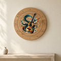 שעון עץ — גיטרה — room — oak-clock-room-v1