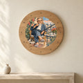 שעון עץ — לוי אשכול במרפסת — room — oak-clock-room-v1