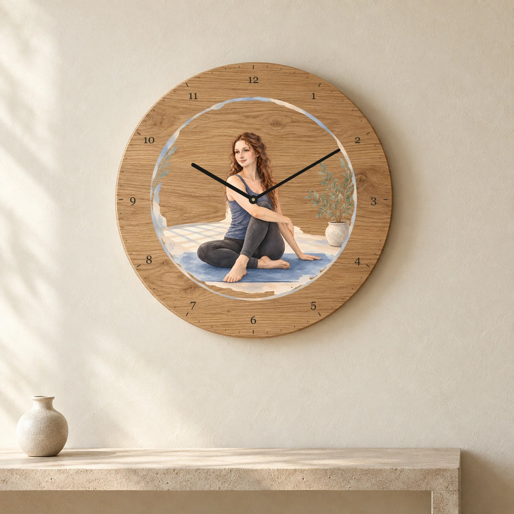 שעון עץ — המוזה השקטה — room — oak-clock-room-v1