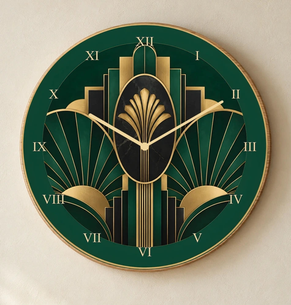 שעון פורמיקה — מניפת אר דקו — detail — formica-clock-room-v1