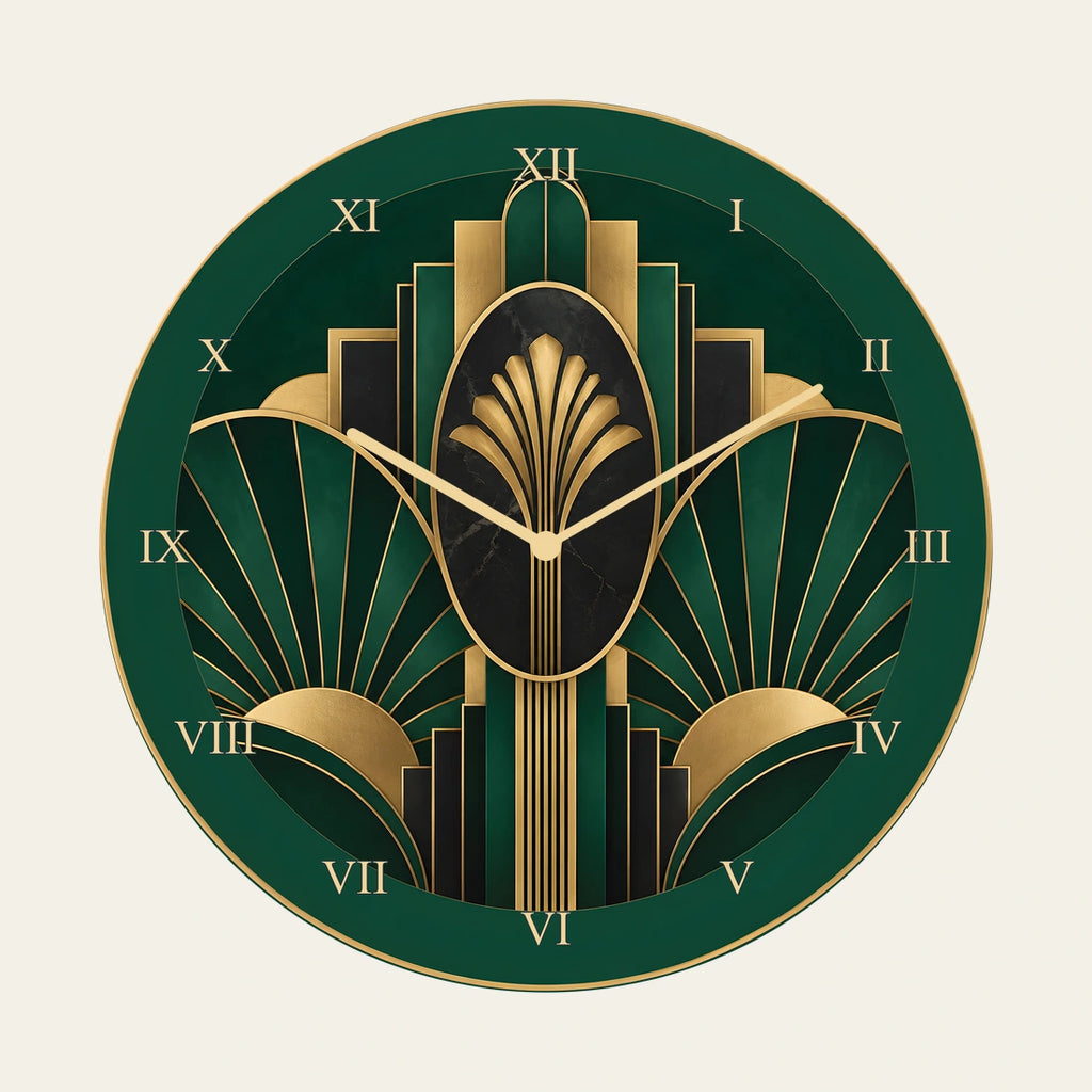 שעון פורמיקה — מניפת אר דקו — pack — formica-clock-room-v1