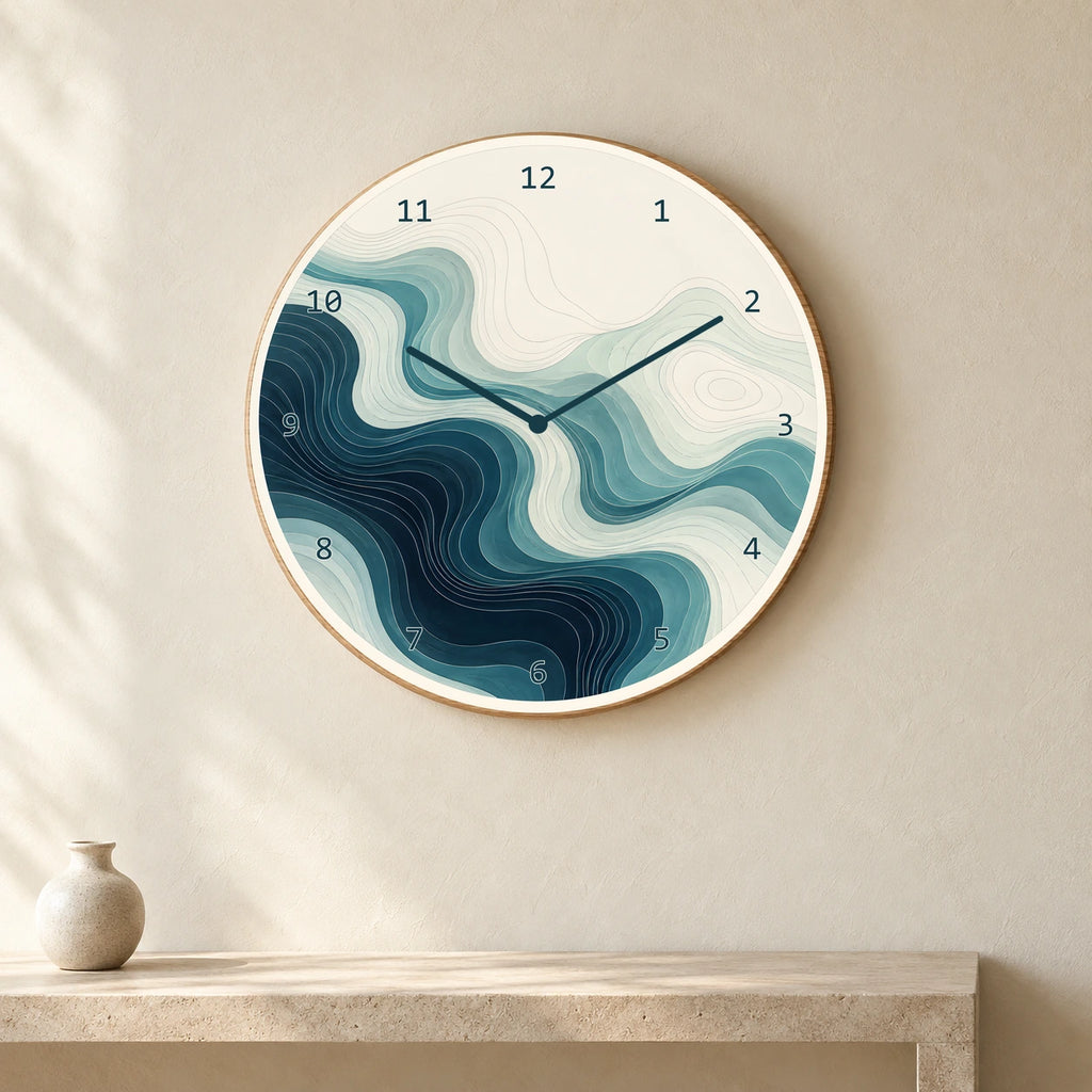 שעון פורמיקה — קווי גובה — room — formica-clock-room-v1