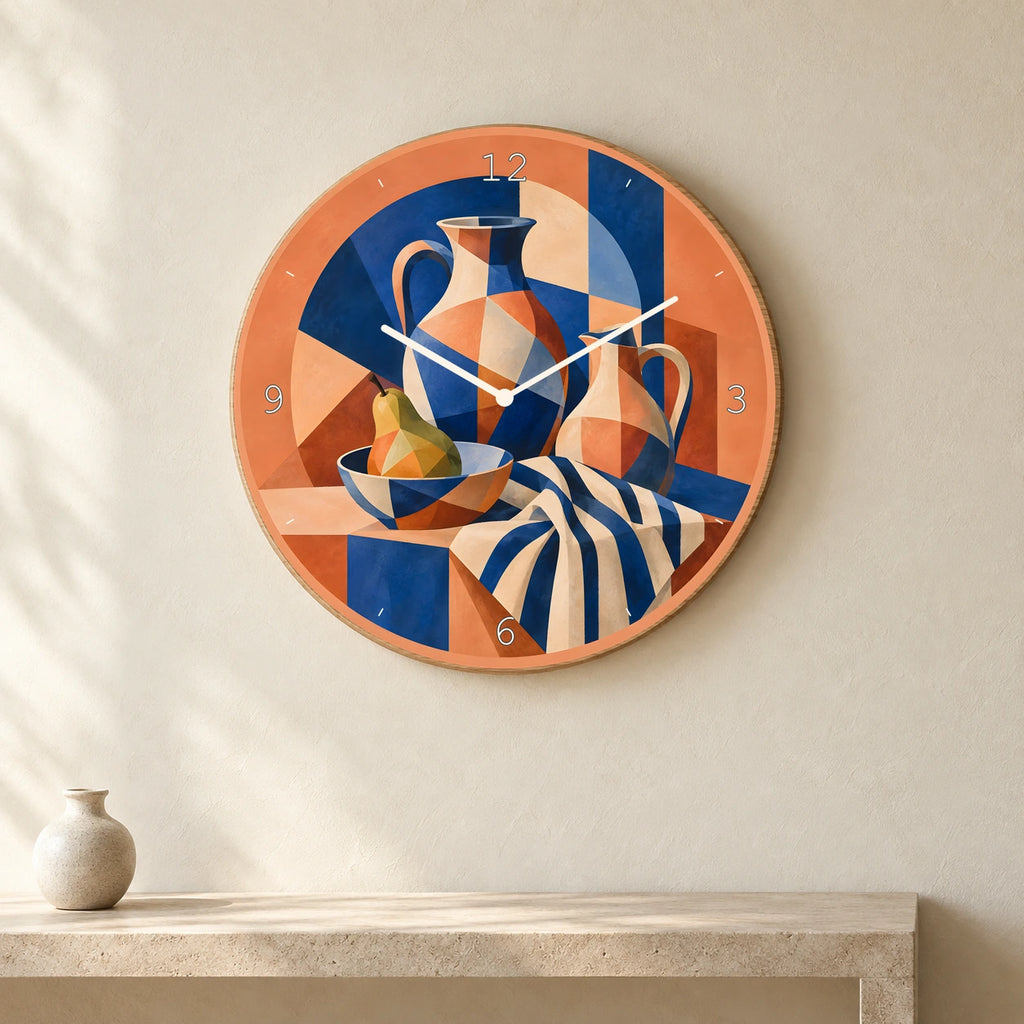 שעון פורמיקה — טבע דומם קוביסטי — room — formica-clock-room-v1