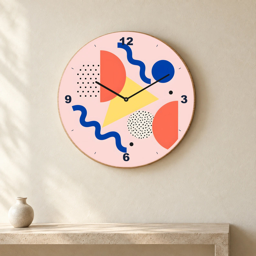 שעון פורמיקה — ממפיס שמח — room — oak-clock-room-v1