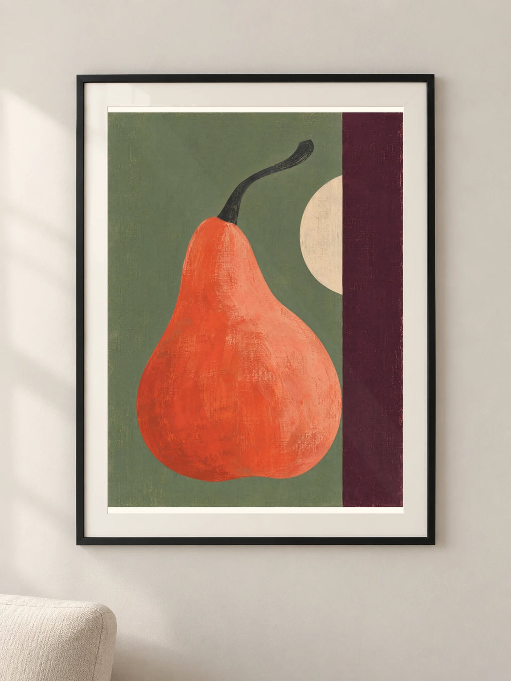 האובייקט והצבע שלכם — פוסטר גרפי מקורי — framed — minimal-room-v3
