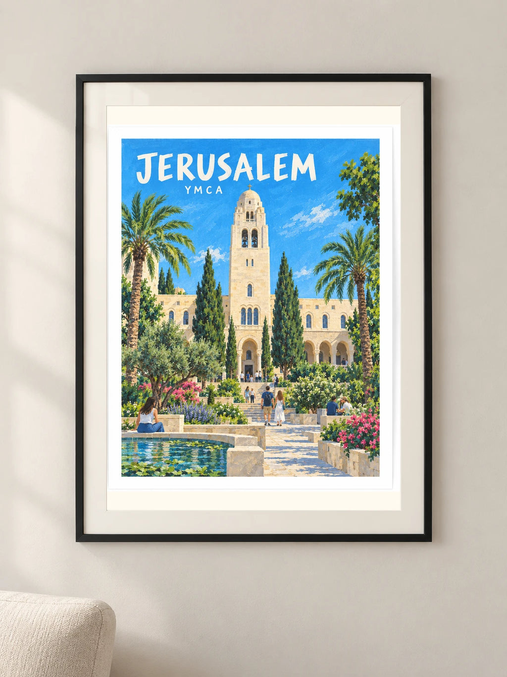 ימק״א בירושלים — פוסטר מאויר — framed — minimal-room-v3