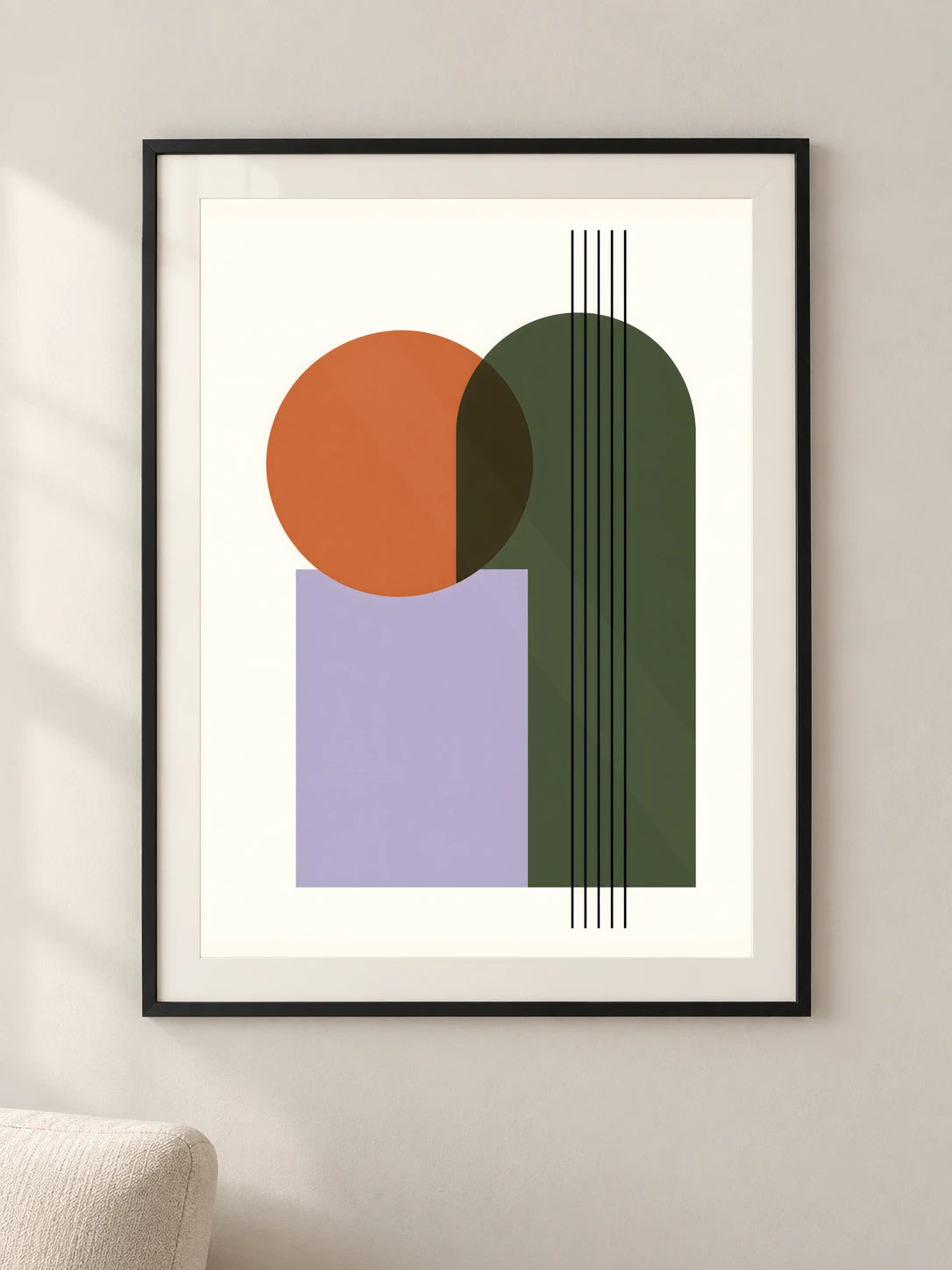 מסלולים — פוסטר אמנות מקורי — framed — minimal-room-v3