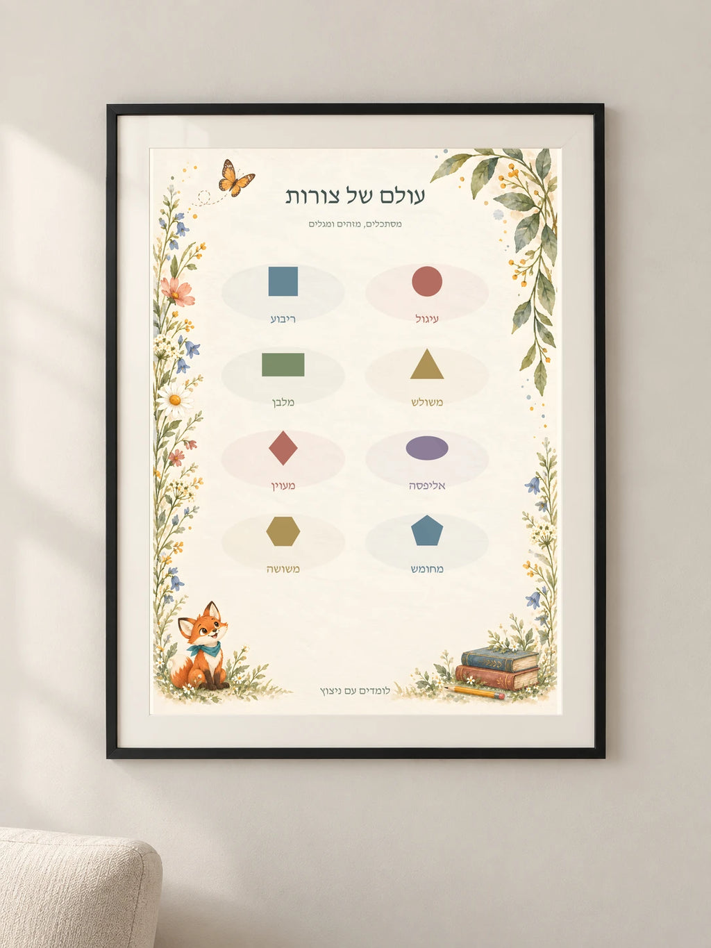 עולם של צורות — framed — minimal-room-v3
