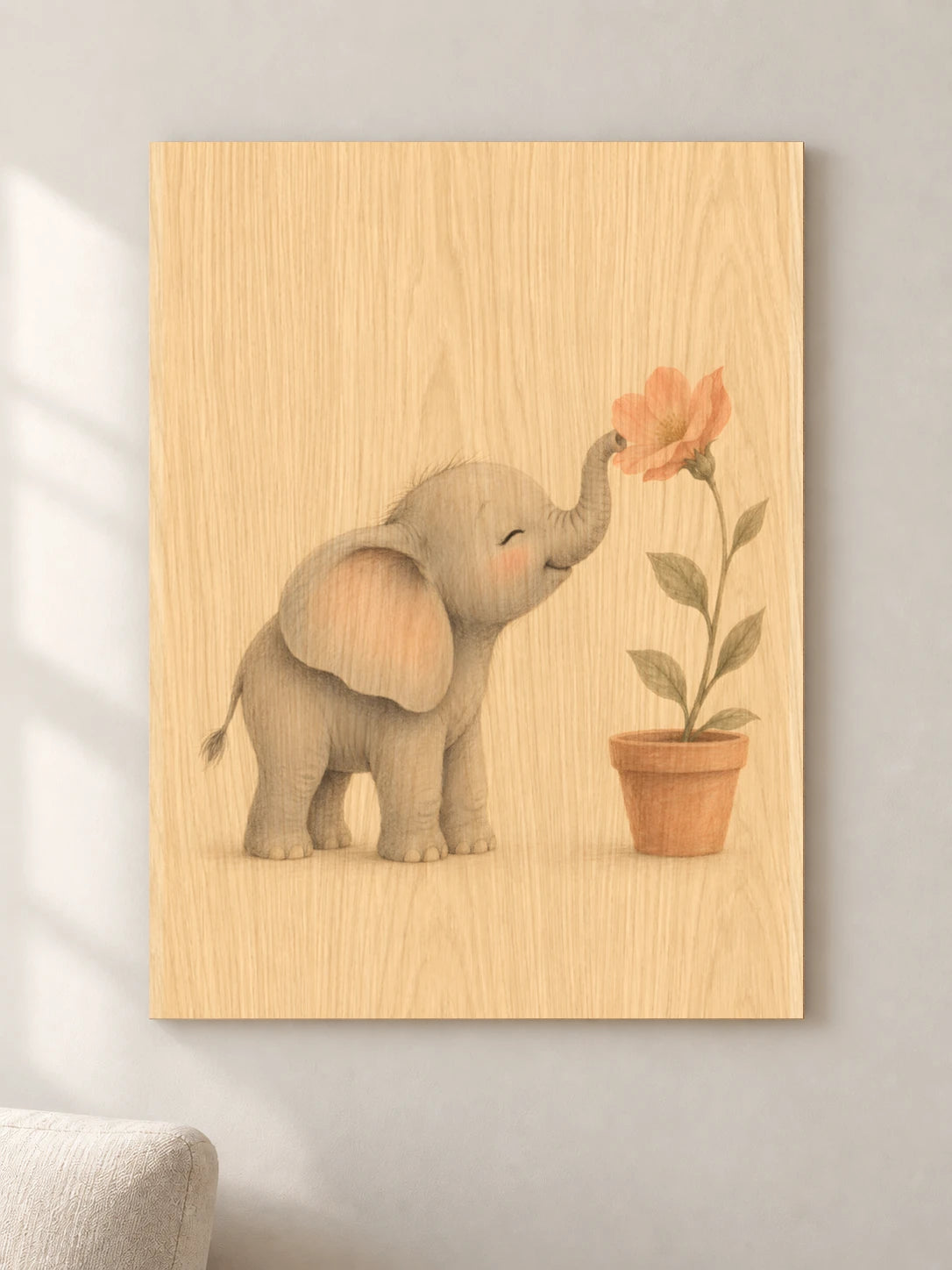 פילון ופרח — wood — minimal-room-v3