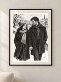 רגע קרוב — פוסטר אמנות מקורי — framed — minimal-room-v3