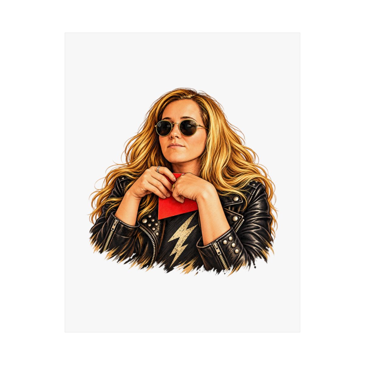 פוסטר אנכי עם איור אישי — זווית נוספת של המוצר